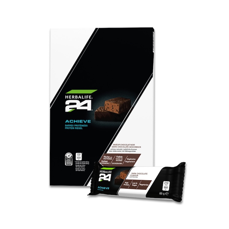 Herbashopping.eu - H24 Achieve Protein Riegel Dark Chocolate Geschmack