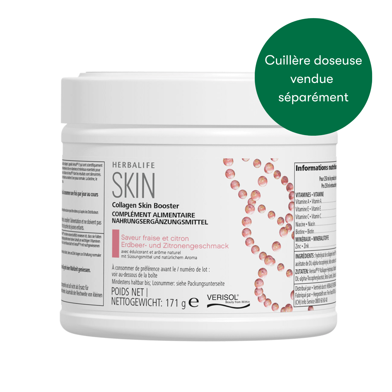 Collagen Skin Booster fraise et citron 171 g 5 Herbashopping.eu - Collagen Skin Booster fraise et citron 171 g