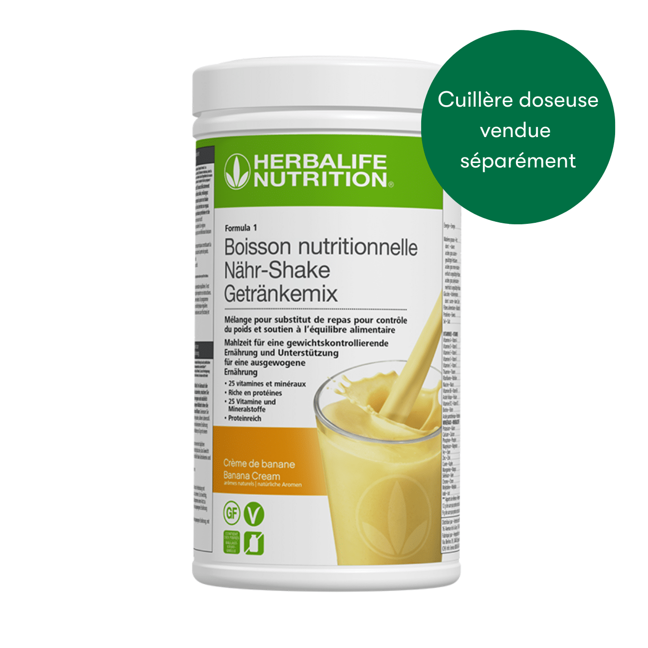 Herbashopping.eu - Formula 1 Nouvelle génération - Boisson Nutritionnelle Crème de banane 550 g