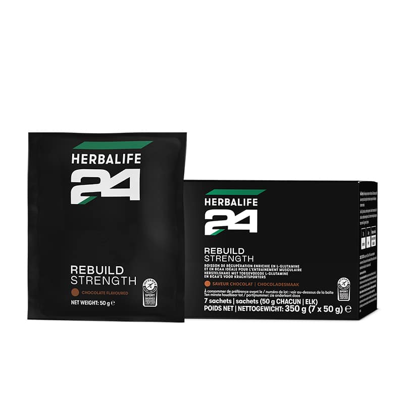 Herbashopping.eu - Rebuild Strength Herbalife24® sachets Saveur Chocolat 350 g (7 x 50 g)